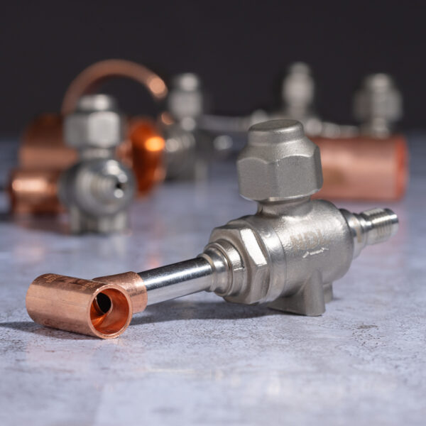 CO2 Fittings - Service Tee on Service Valve