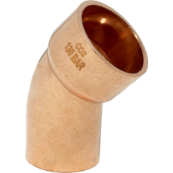 CO2 Copper 45° Street Elbows