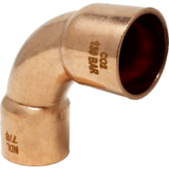CO2 Copper 90° Long Radius Elbows